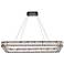 Monroe 41 1/4" Wide Gold and Crystal LED Linear Pendant
