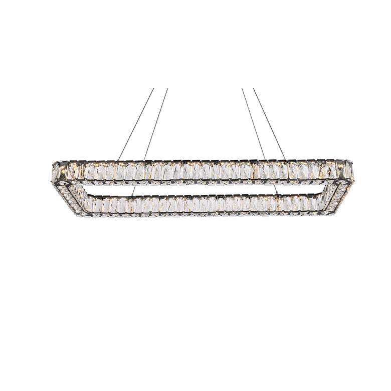 Image 3 Monroe 41 1/4" Wide Gold and Crystal LED Linear Pendant more views