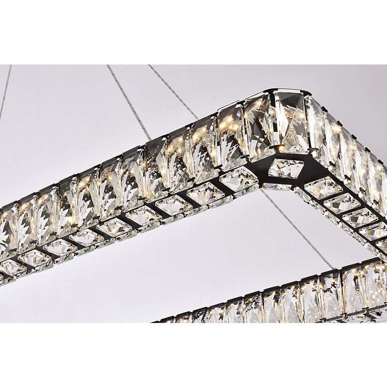 Image 4 Monroe 41 1/4" Wide Gold and Crystal LED Linear Pendant more views