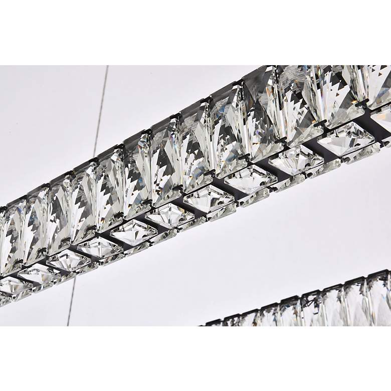 Image 5 Monroe 41 1/4" Wide Gold and Crystal LED Linear Pendant more views