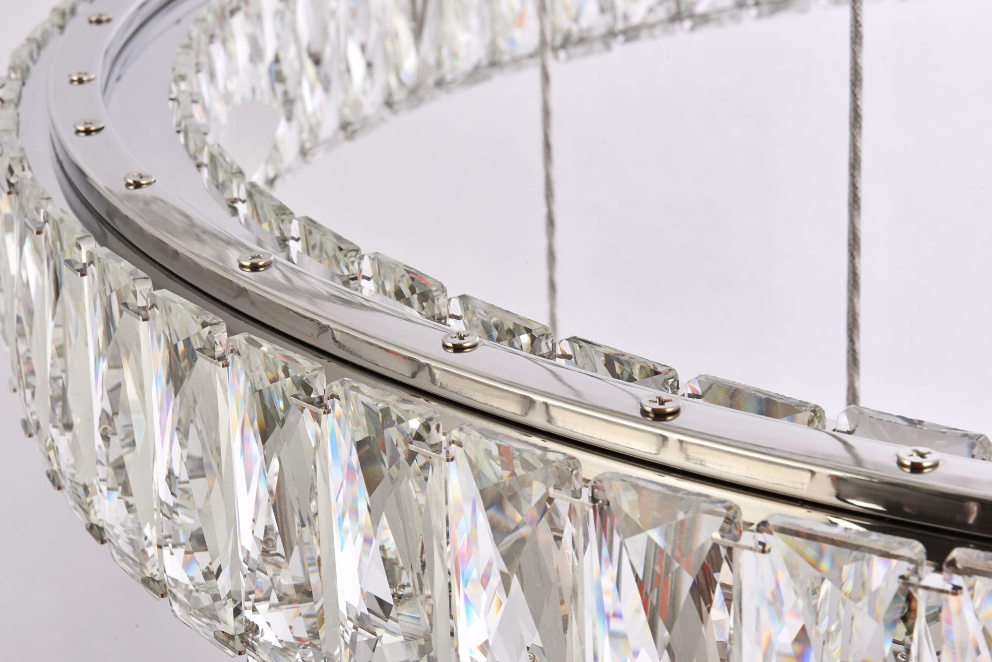 Image 5 Monroe 41 1/4"W Chrome and Crystal 7-Light LED Chandelier more views