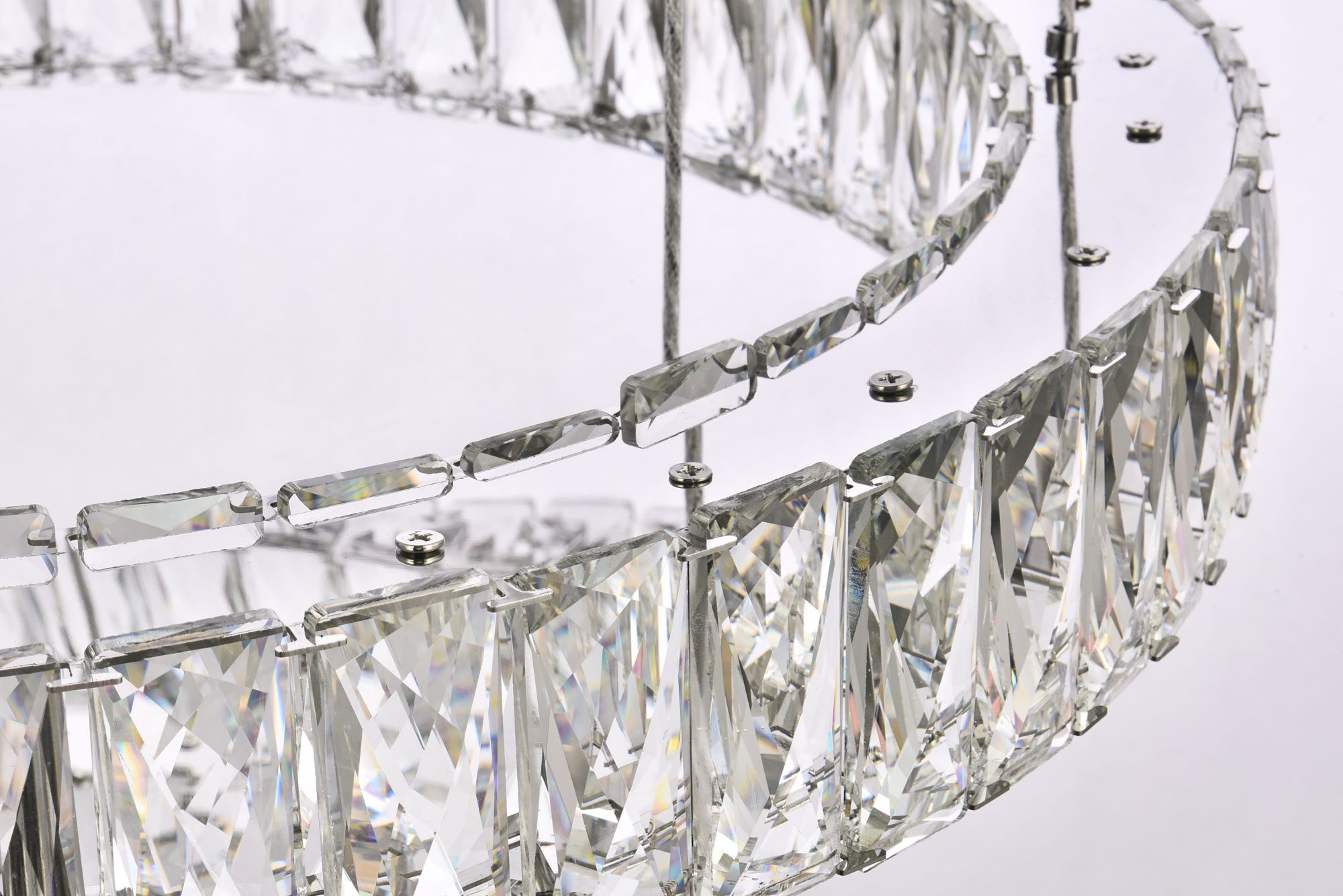 Image 6 Monroe 41 1/4"W Chrome and Crystal 7-Light LED Chandelier more views