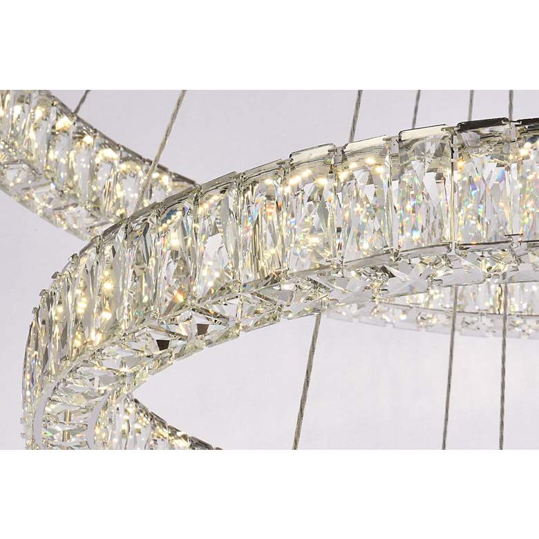 Image 6 Monroe 41" Led Triple Ring Chandelier more views