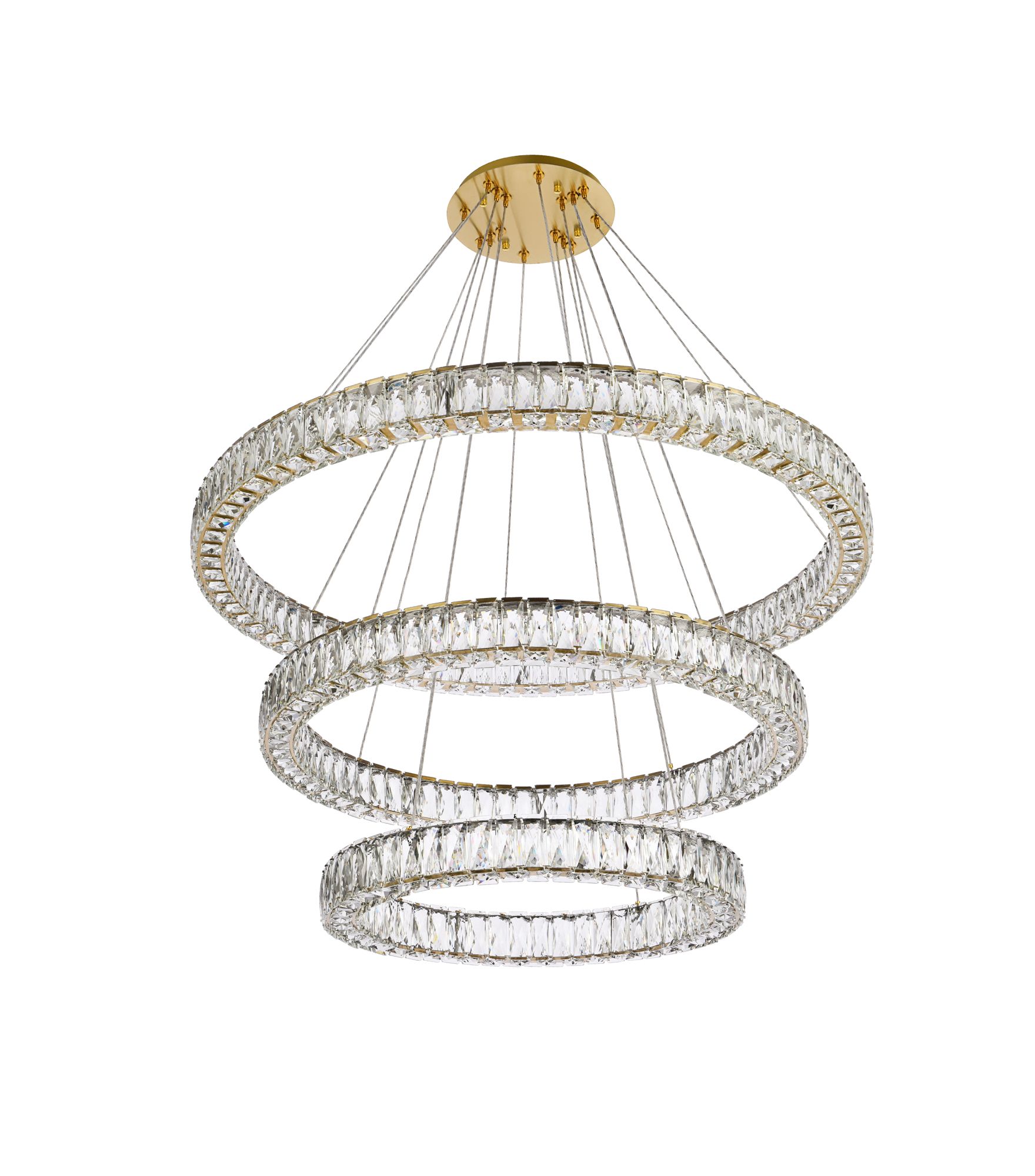 Image 7 Monroe 41" Wide LED Crystal Chandelier more views