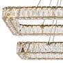 Monroe 42" Led Double Rectangle Pendant In Gold