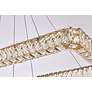 Monroe 42" Led Double Rectangle Pendant In Gold