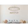 2_Monroe 42" Led Round Double Ring Pendant In Black more views