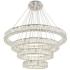Monroe 42" Wide Chrome and Crystal 4-Tier LED Chandelier