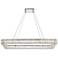 Monroe 42" Wide Chrome Rectangular LED Pendant Light