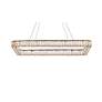 Monroe 42" Wide Gold Rectangular LED Pendant Light