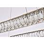 Monroe 42" Wide Gold Rectangular LED Pendant Light