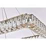Monroe 42" Wide Gold Rectangular LED Pendant Light