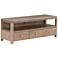 Monroe 47 1/4" Wide Rustic Wood 3-Drawer Media Console