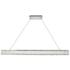 Monroe 48" Wide Chrome Crystal LED Island Chandelier