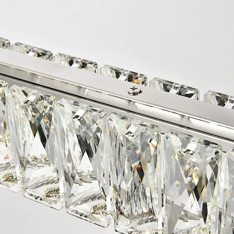 Image 5 Monroe 48" Wide Chrome Crystal LED Island Chandelier more views