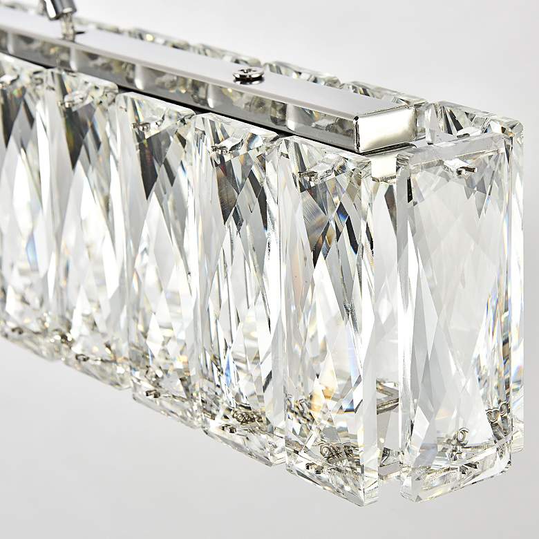 Image 7 Monroe 48" Wide Chrome Crystal LED Island Chandelier more views