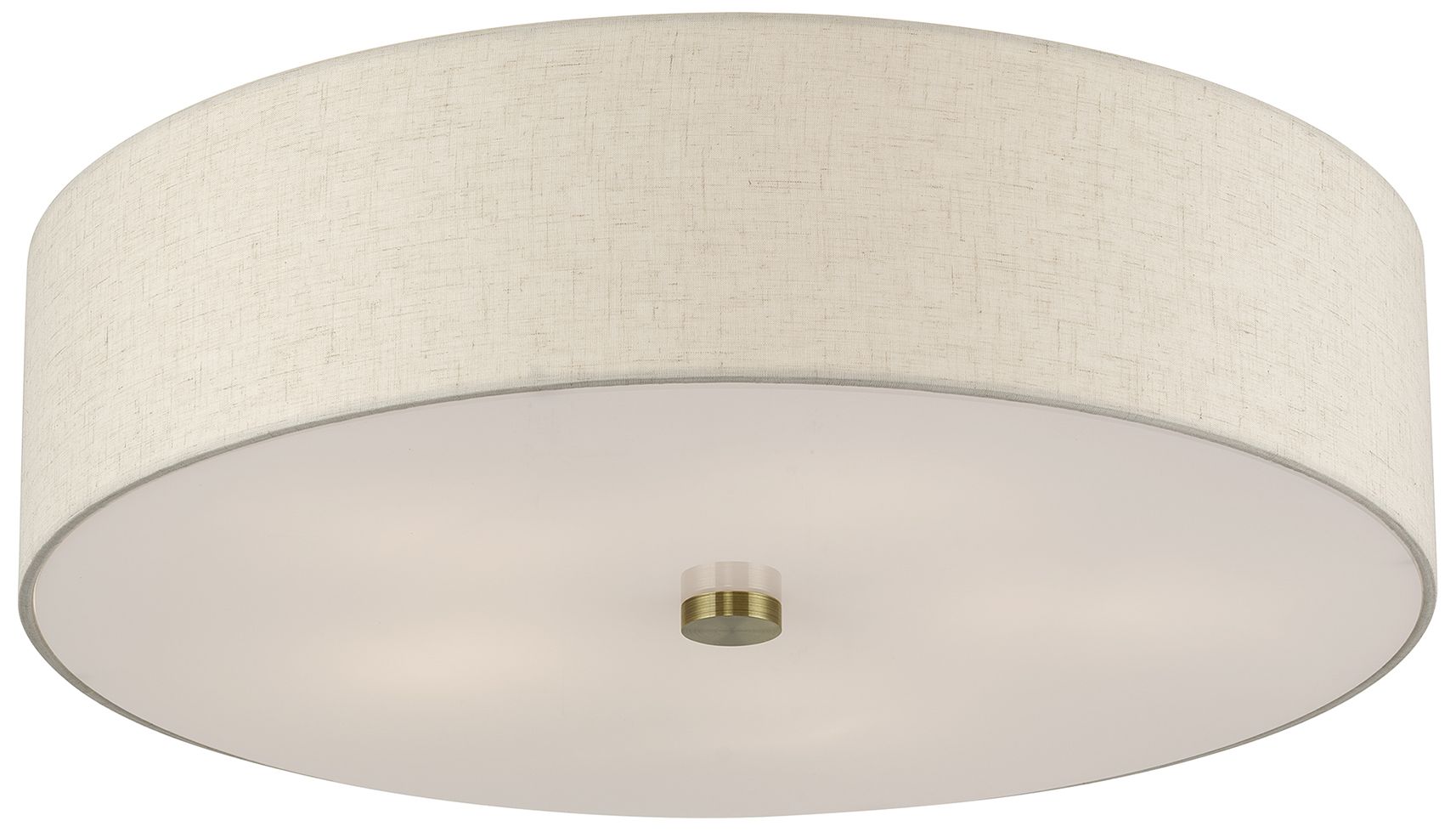 Image 5 Monroe 5 Light Antique Brass Extra Large Semi-Flush more views