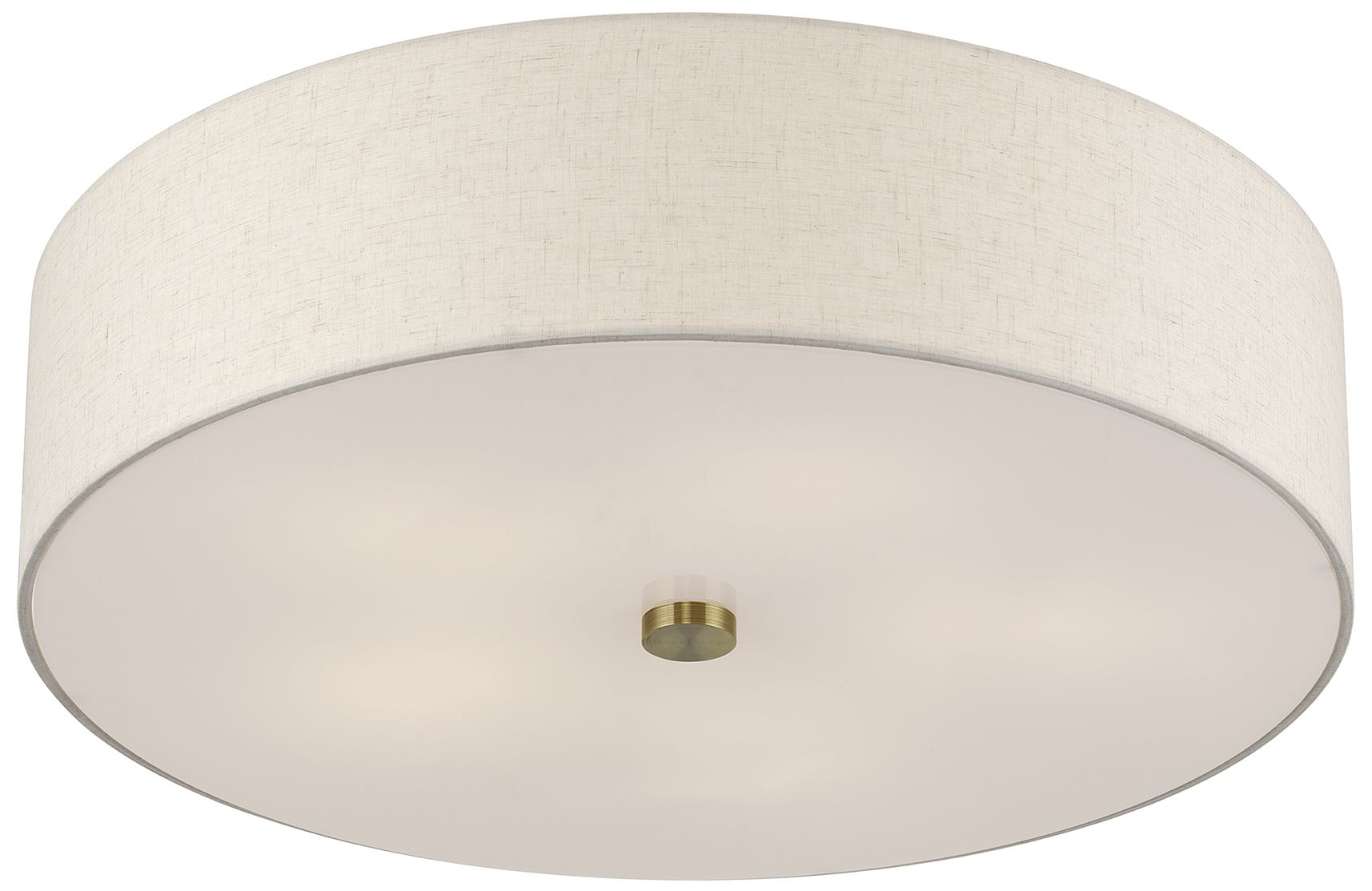 Image 6 Monroe 5 Light Antique Brass Extra Large Semi-Flush more views