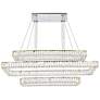 2_Monroe 50 1/4" Wide Chrome and Crystal 3-Tier LED Chandelier