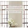 3_Monroe 50 1/4" Wide Chrome and Crystal 3-Tier LED Chandelier more views