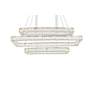 4_Monroe 50 1/4" Wide Chrome and Crystal 3-Tier LED Chandelier more views