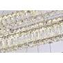 6_Monroe 50 1/4" Wide Chrome and Crystal 3-Tier LED Chandelier more views