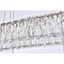 7_Monroe 50 1/4" Wide Chrome and Crystal 3-Tier LED Chandelier more views