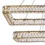Monroe 50" Led Double Rectangle Pendant In Gold
