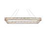 Thumbnail3 of Monroe 50" Led Single Rectangle Pendant In Gold more views
