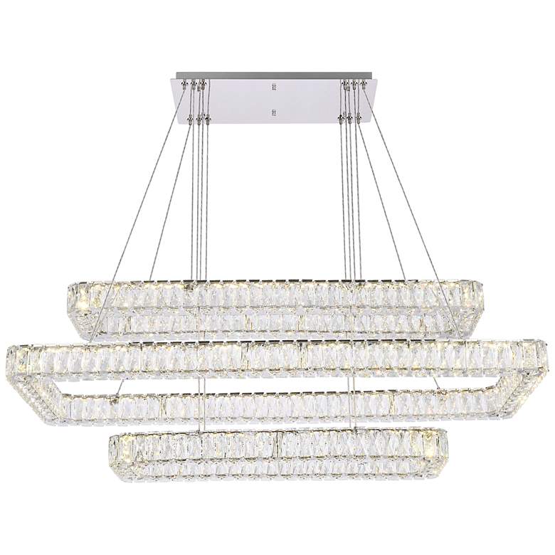 Image 2 Monroe 50" Led Triple Rectangle Pendant