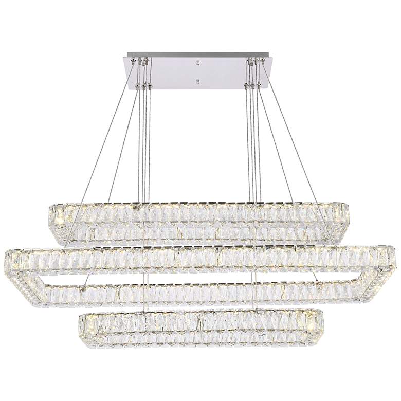 Image 2 Monroe 50 inch Led Triple Rectangle Pendant