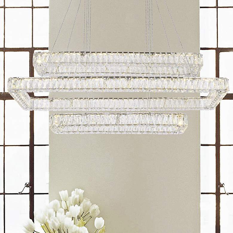 Image 1 Monroe 50" Led Triple Rectangle Pendant
