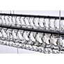 7_Monroe 50" Wide Black Crystal 3-Tier LED Pendant Light more views