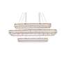 3_Monroe 50" Wide Gold 3-Light LED Tiered Linear Crystal Pendant more views