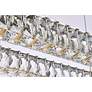 5_Monroe 50" Wide Gold 3-Light LED Tiered Linear Crystal Pendant more views