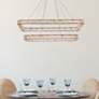 3_Monroe 50" Wide Gold Crystal LED Rectangular Pendant Light more views