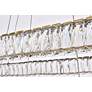 7_Monroe 50" Wide Gold Crystal LED Rectangular Pendant Light more views