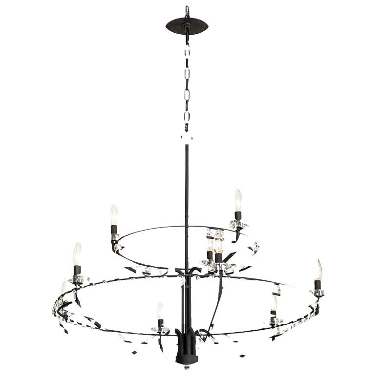 Image 1 Monroe 9-Lt 2-Tier  Chandelier - Carbon