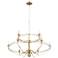 Monroe 9-Lt 2-Tier Gold Chandelier