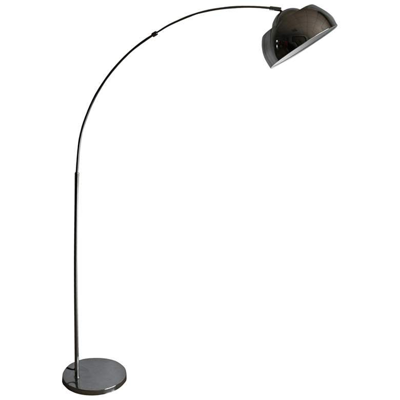 Image 1 Monroe Chrome Arch Floor Lamp with Swivel Studio Lamp Head