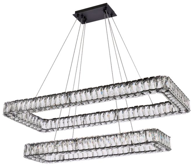 Image 4 Monroe Crystal Black LED Island Light more views