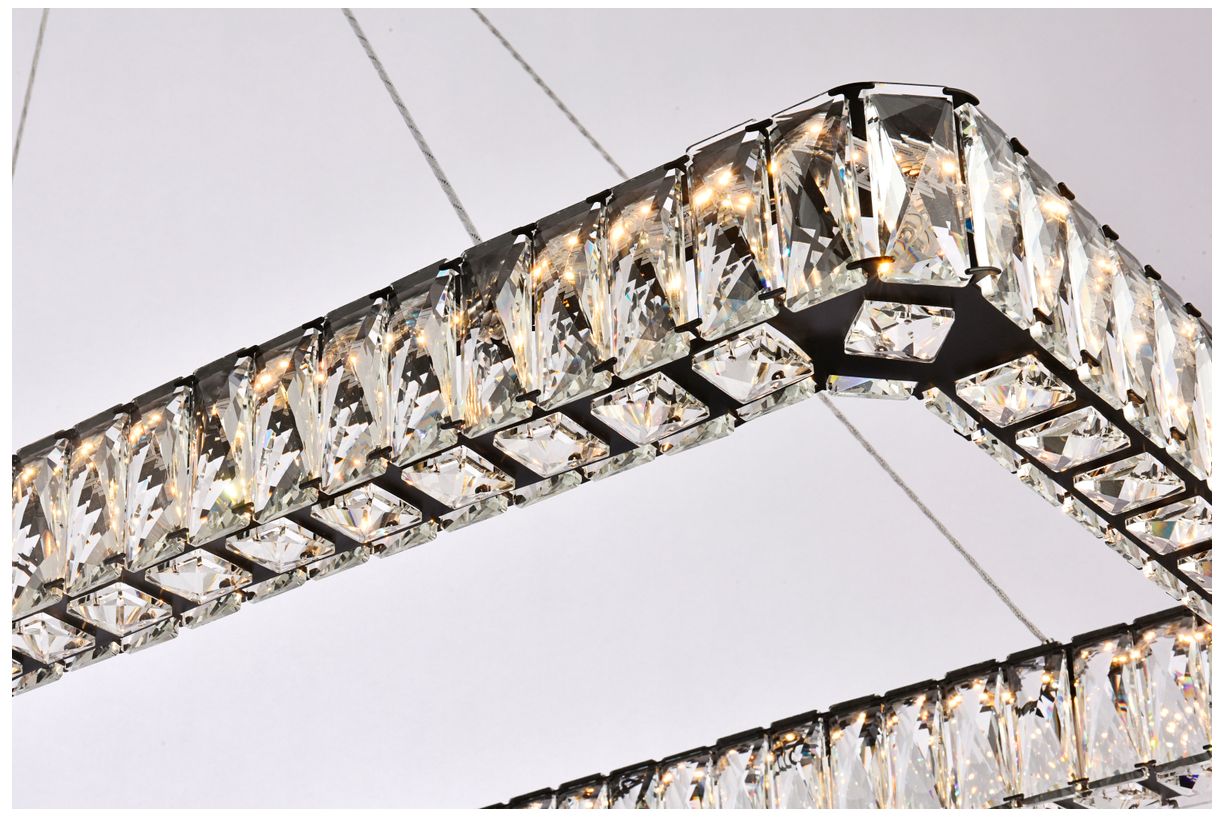 Image 6 Monroe Crystal Black LED Island Light more views