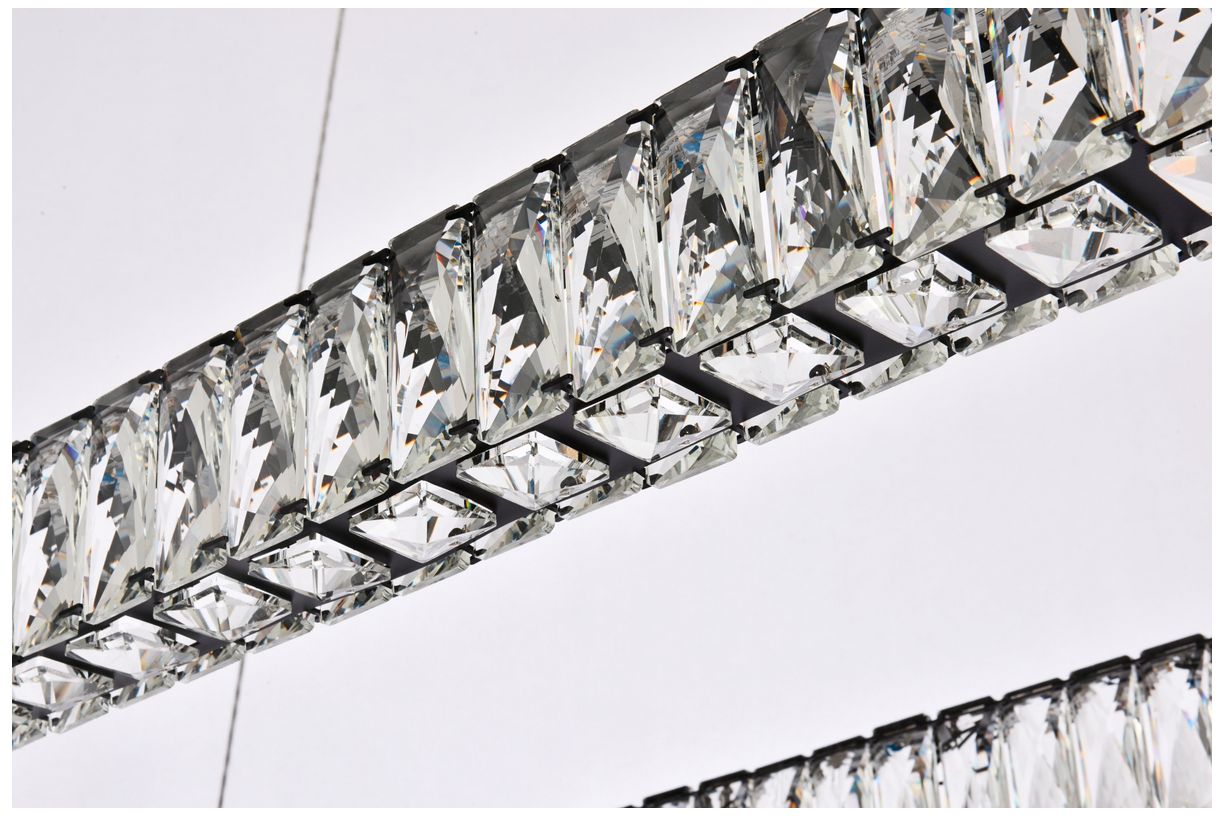Image 7 Monroe Crystal Black LED Island Light more views