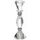Monroe Crystal with Silver Accents Taper Candle Holder