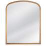 1_Monroe Gold 40" x 50" Arched Crown Oversized Wall Mirror