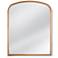 Monroe Gold 40" x 50" Arched Crown Oversized Wall Mirror