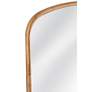 2_Monroe Gold 40" x 50" Arched Crown Oversized Wall Mirror more views