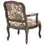 Monroe Multi-Color Camelback Exposed Wood Accent Chair in scene