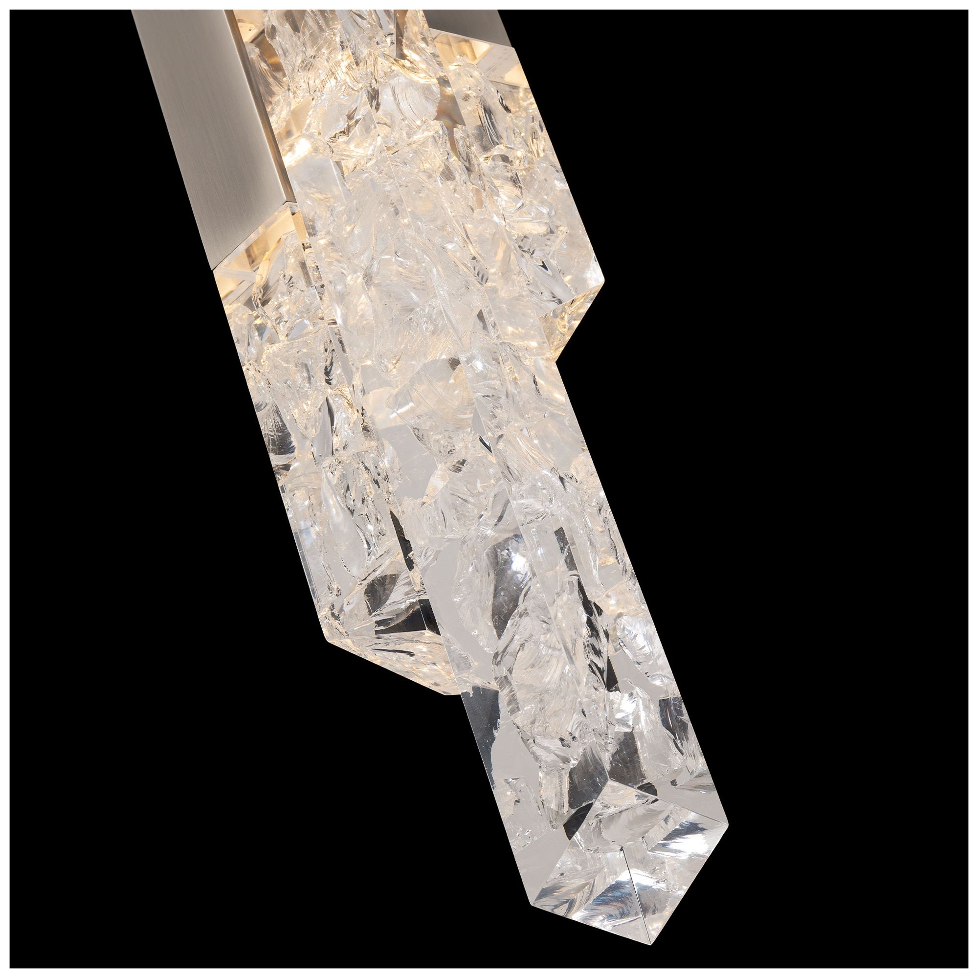 Image 4 Montage 32"H x 4.5"W 1-Light Mini-Pendant in Brushed Nickel more views