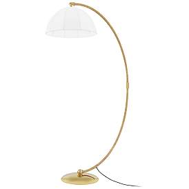 Image1 of Montague 1 Light Floor Lamp - Aged Brass